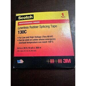 Professional Grade Linerless Rubber‎ Splicing Tape - 3/4 in x 30 ft - 1 roll NEW